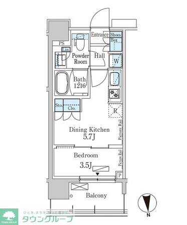 パークアクシス上野EASTの物件間取画像